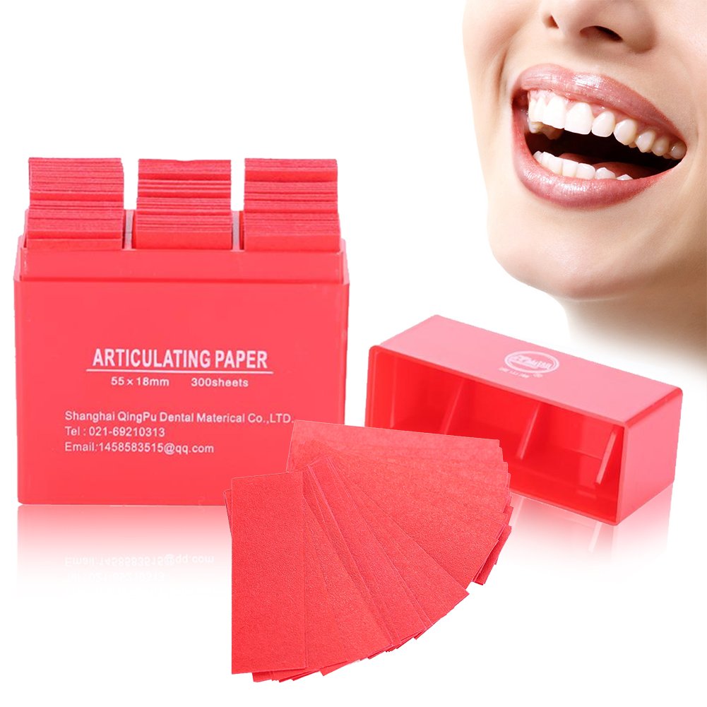 300 Stück Dental Paper, Dental Anticulating Papers Zahnpflege Streifen