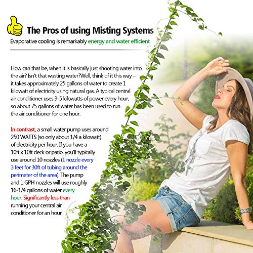 image for Innoo Tech Misting Cooling System 26.2FT (8M) Misting Line + 11 Brass 