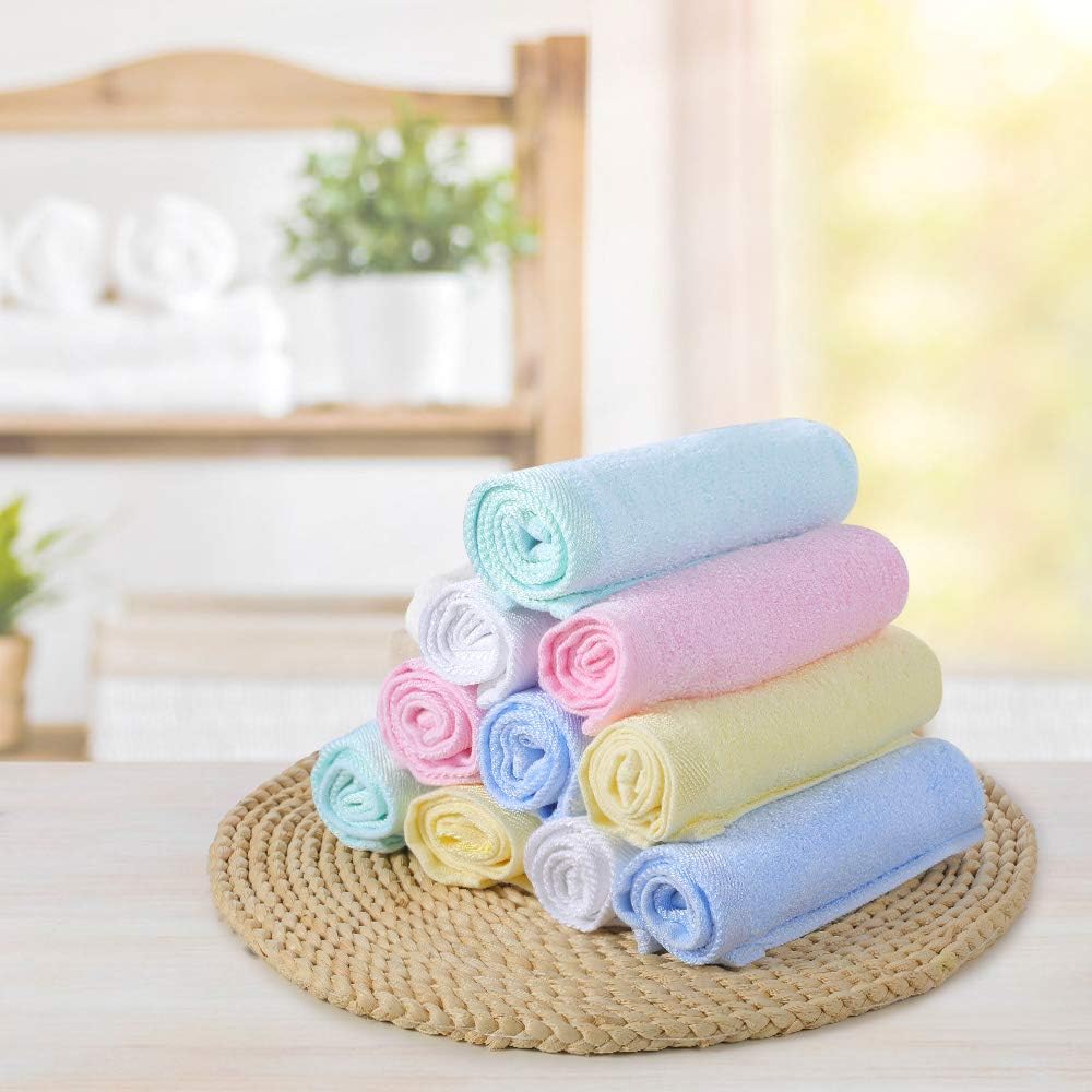 Serviettes De Toilette Serviettes Napravi Rs Petites Serviette De Toilette Serviette En Bambou Lot De 10 Bebe Debarbouillettes Torchons De Cuisine 30 X 30 Cm Yoofoss Serviettes