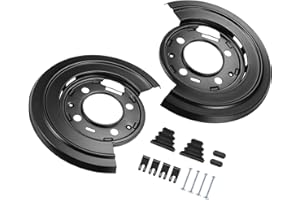 Motoforti 1 Set Rear Brake Dust Shield Backing Plates for Ford F250 Super Duty 1999-2010 4C3Z-2209-AA Long-Lasting