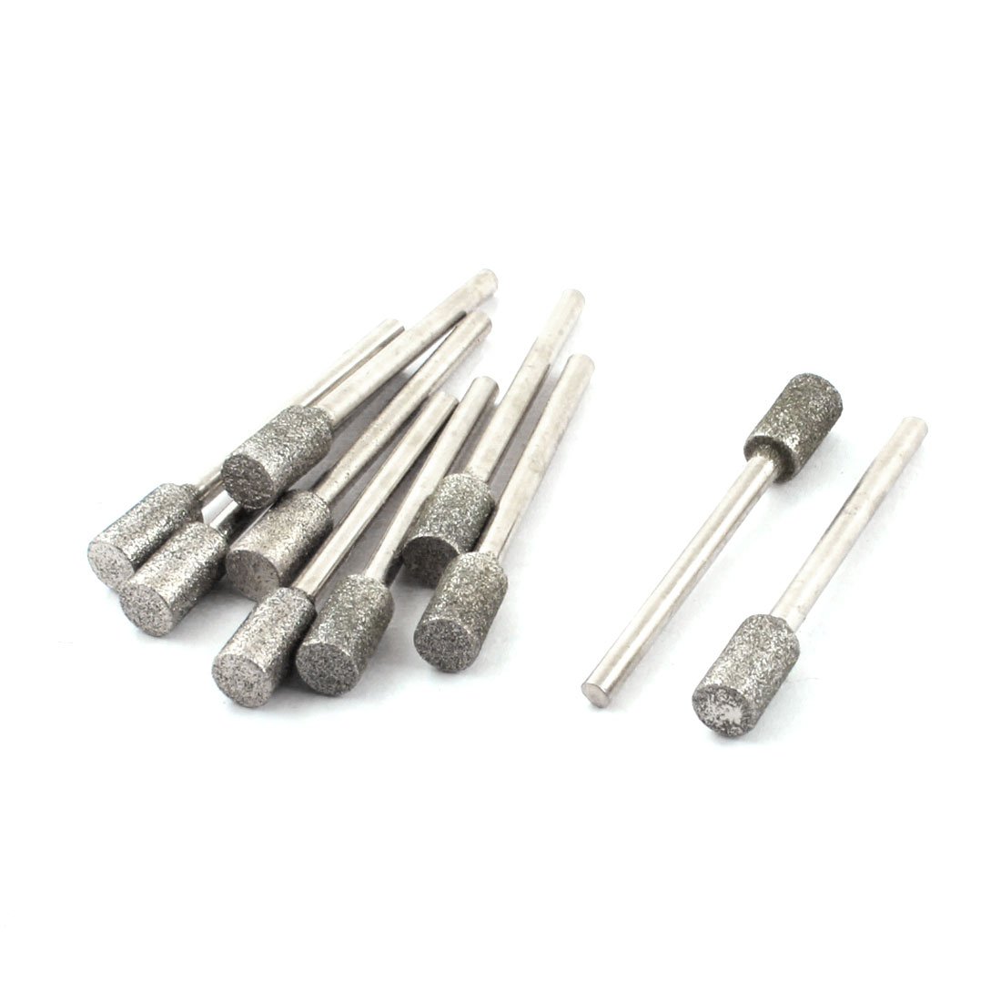 10 Pcs 3 x 10mm Cylinder Shape Diamond Grinding Carving Bits