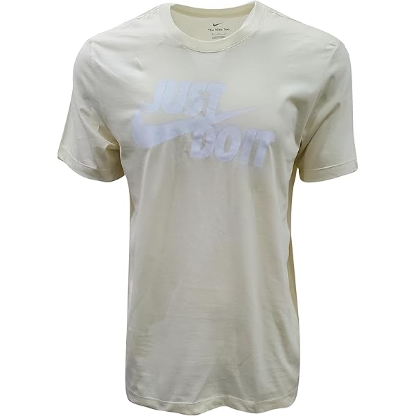 white nike shirt with yellow swoosh