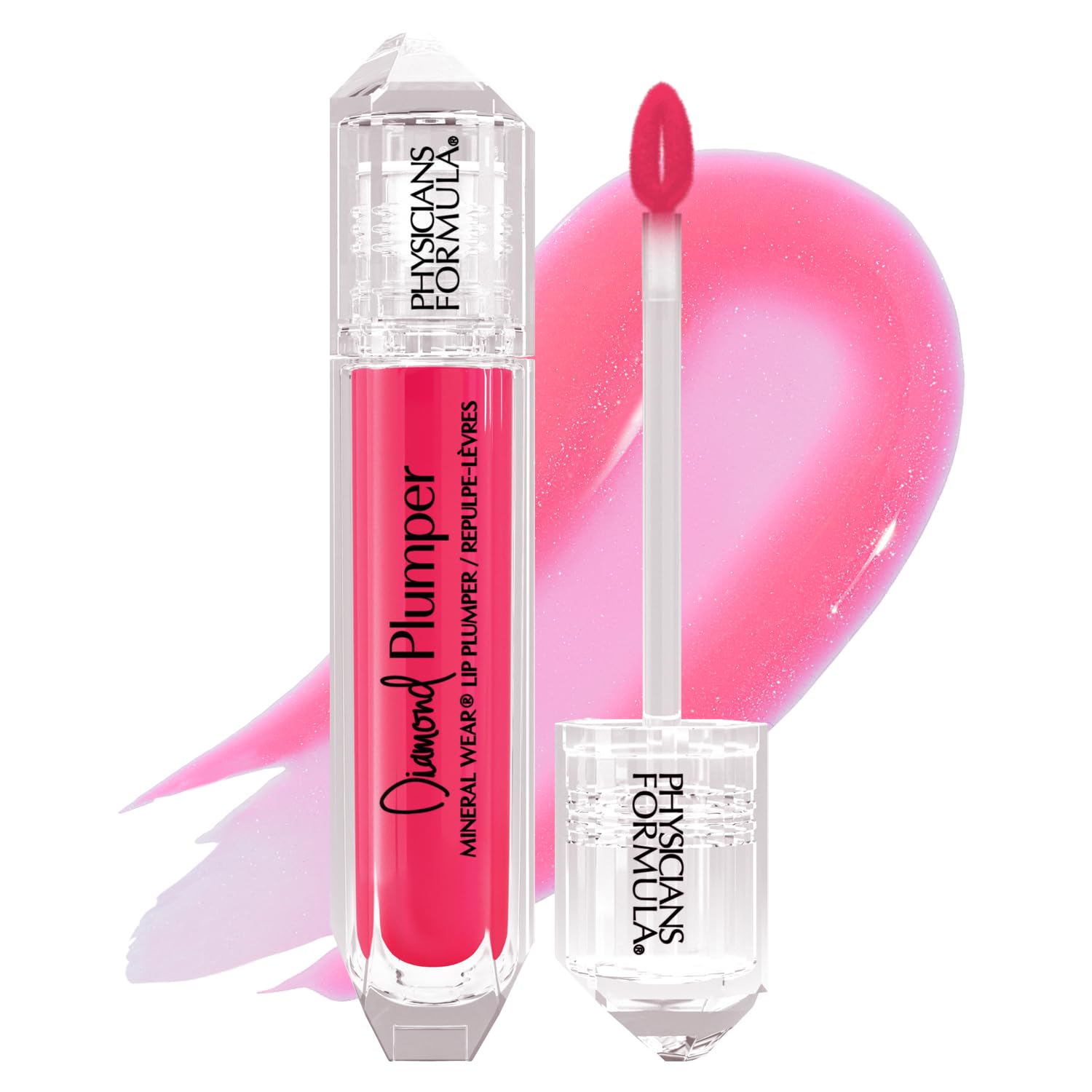 Physicians Formula, Diamond Plumper, Lip Plumper with Hydrating, Nourishing and Plumping Formula, Lip Gloss with Lustrous Diamond Dust for a Gemstone-like Shine, Pink Radiant Cut — image 1