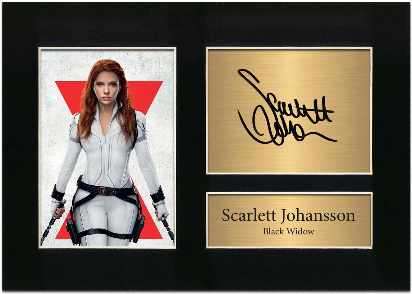 Zulu Image Black Widow Autograph Scarlett Johansson The Avengers | Autograph Inspired A4 Printed Photo Reproduction Print Picture Display No49