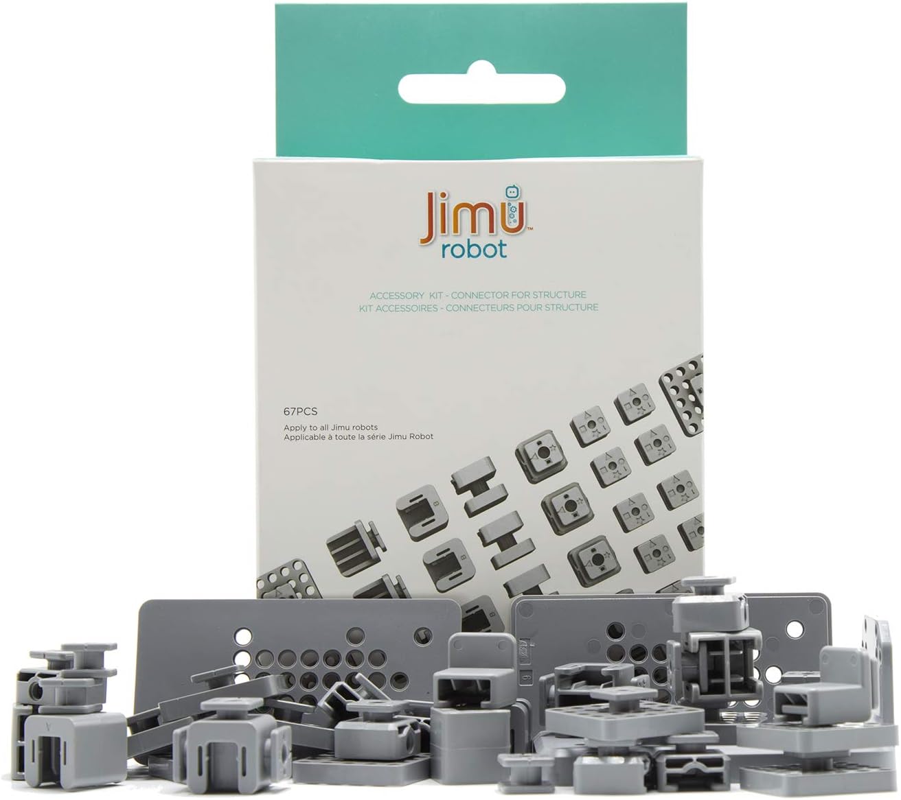 UBTECH JIMU Robot Accessory Kit - Connectors for Structure, Gray (JRP1702)