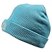 5 LED Lighted Night Fishing Camping Hunting Hiking ON-OFF Knitted Beanie Hat Cap (Sky Blue)