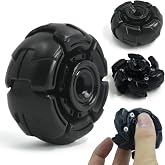 Fidget Toys for Adults EDC Fidget Slider Metal EDC Toys | Fidget Spinning for Adults Cool Toys for Anxiety and Stress,ADHD Cool Gadgets Office-Black