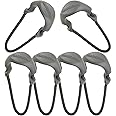 MAXPEDITION Positive Grip Zipper Pulls (Large, Gray) Pack of 6, Zipper Pull Replacement for Tactical Backpack, EDC Pouch, Bug Out Bag & Luggage, Sling Pull Tab, PZLGRY