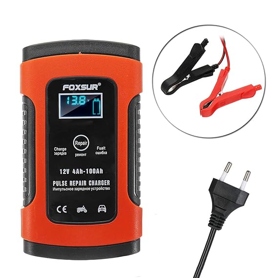 TSEIPOAOI Batterie Ladegerät Auto Batterieladegerät Auto Erhaltungsladegerät mit Mehrfachschutz für Autobatterie,Motorrad,Ras