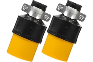 Vaguelly 2pcs 3-Prong Grounding Electrical Plug Female Connector 15A 125V Extension Cord Replacement for USA