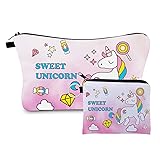 SWEET UNICORN Small Makeup Bag and Coin Purse 2PCS