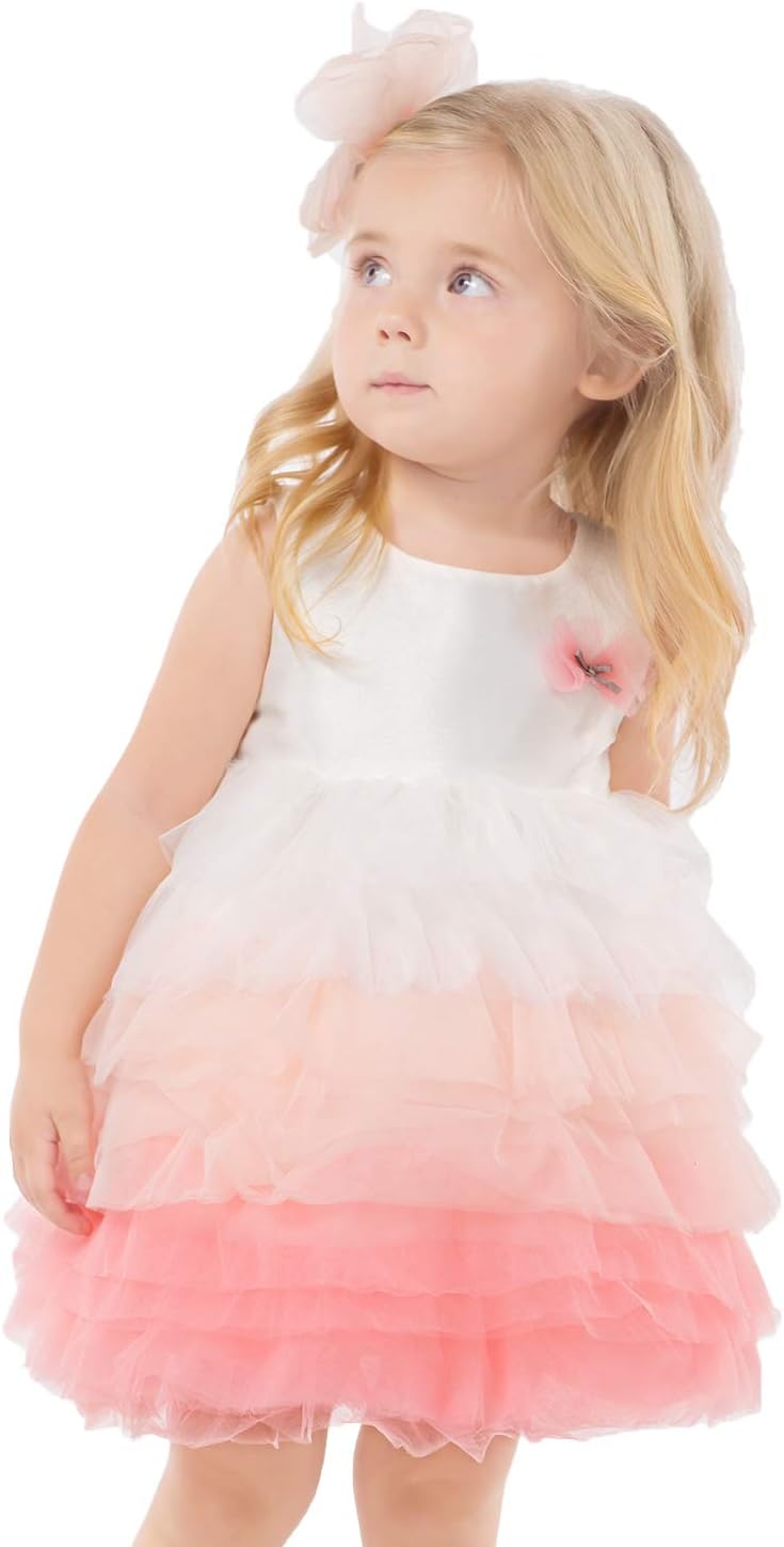 Toddler Dress Pink Baby Princess Dress Tutu Dress for Flower Girl
