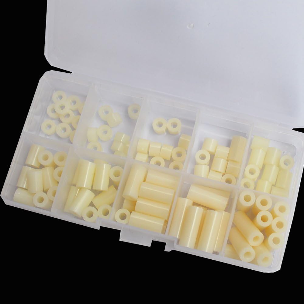 M3 Nylon Round ABS Metric Spacer Insulation Plastic Standoff Not