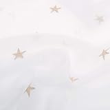 Deconovo Set of 2 Embroidered Linen Effect Dressing Curtain White Linen 140x240 view 6