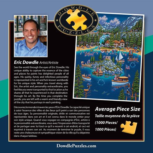Dowdle Folk Art Lake Tahoe Jigsaw Puzzle