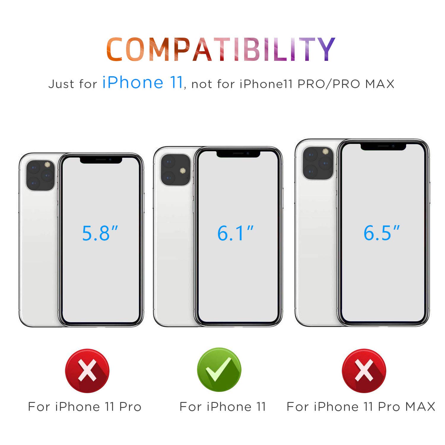 iPhone 11 Case, Supwall 9H Tempered Glass Shock Absorption Anti-Scratch Mimics The Glass Back of iPhone Support Wireless Charging Cover for iPhone 11 Crystal Clear 6.1 inch (Clear)