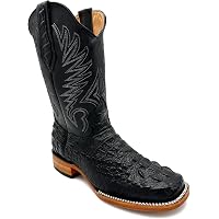 Men's Western Cowboy Exotic Stingray Print Leather Pointy Toe Boots Bota Vaquera Mantarraya