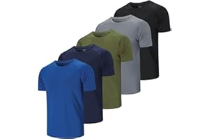 Cimic 1,5 or 7 Pack Workout Shirts for Men Classic Gym Shirts Quick Dry Moisture Wicking Sport Athletic Shirts Short Sleeve