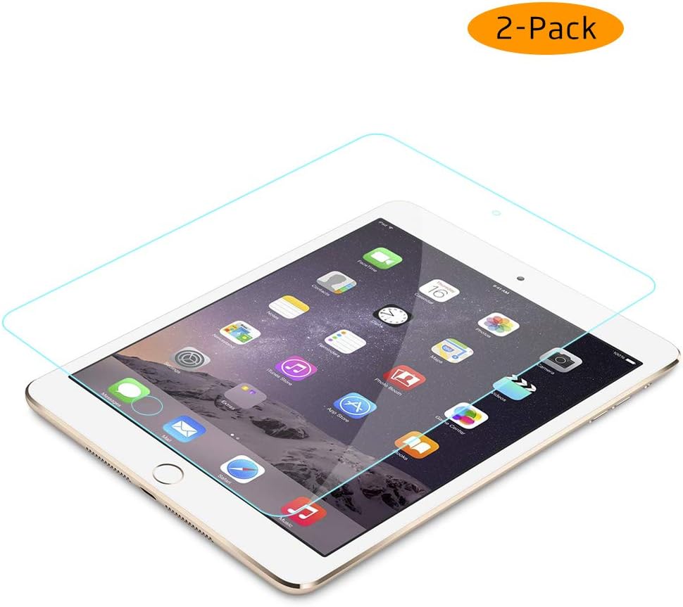 Screen Protector for New iPad 10.2 Inch 2019, RIEIBI iPad Pencil Compatible/Easy Installation/Anti-Scratch/9H Tempered Glass Screen Protector for iPad 7th Gen iPad 10.2 Inch 2019 (2 Pack)