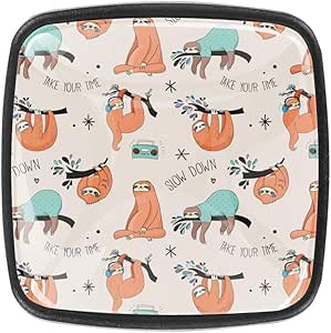 Paquete de 4 perillas de tocador, manijas cuadradas para cajón con