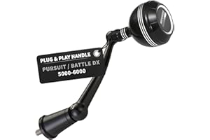MARVELURE Foldable Power Handle for Penn Pursuit III IV, Battle DX III IV, Conflict I Spinning Fishing Reel Replacement Handle
