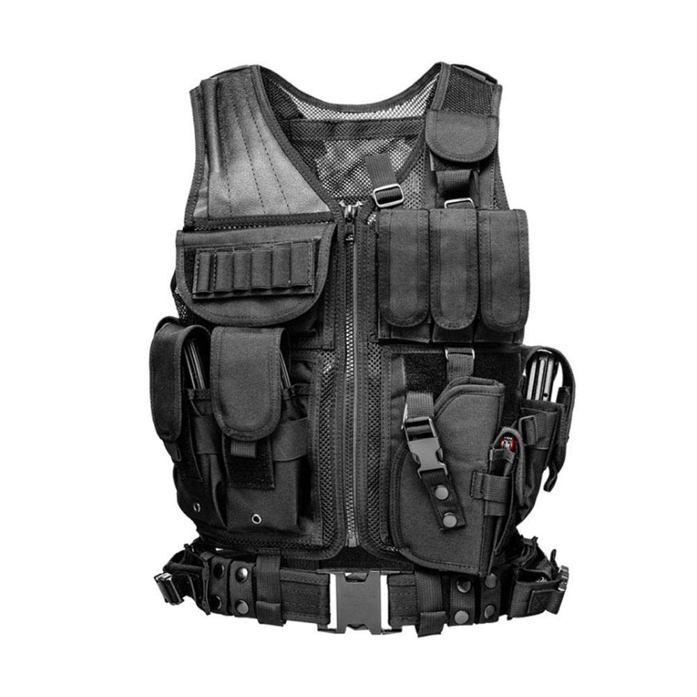 N / C Tactical Airsoft Vest, Airsoft Paintball,Adjustable Modular Assault SWAT Outdoor Gear Vest