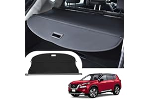 Vinomkii Cargo Cover Fit for Nissan Rogue S SV SL Platinum 2021 2022 2023 2024 2025 Retractable Trunk Rear Security Cover Shielding Shade Trunk Cover (Not Fit for Rogue Select and Rogue Sport)