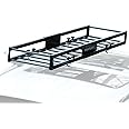 TOOENJOY 59 x 16 x 5 Inch Skinny Roof Rack Cargo Carrier Basket, Car Rooftop Luggage Holder for SUV and Pickup, 200 LBS Capacity