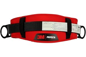 3M Protecta PRO Body Belt with Hip Pad, 2 D-Rings, Medium/Large, 1091014 (Color May Vary)