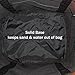Saltwater Canvas Mesh Whale Bag, Black, Large for families & fun. 9 pocket storage, inner zip pocket, key hook, loves sun, sand & water, vacations & sports. Washable, durable for years of adventures