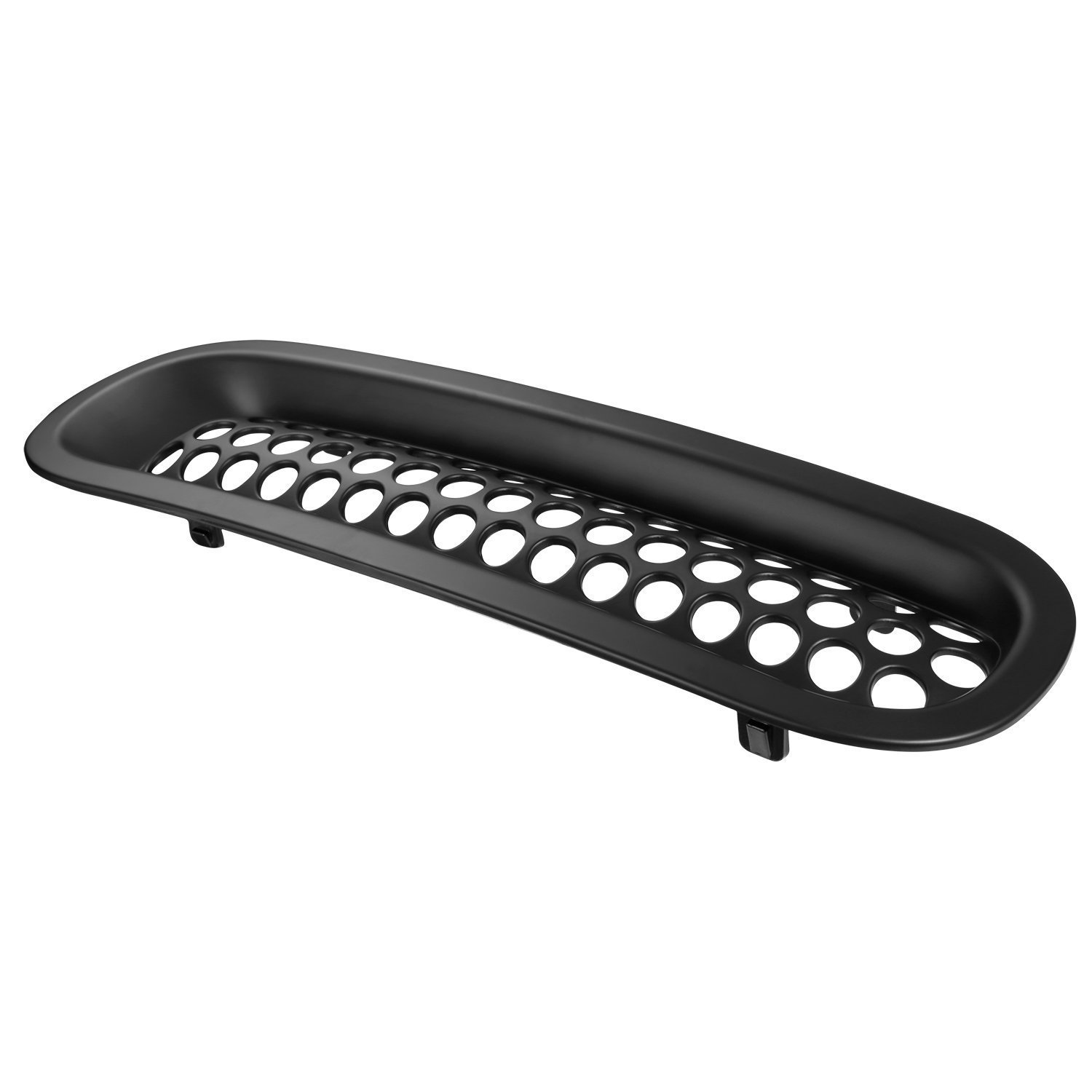 with Key Hole, Matte Black MOEBULB Upgrade Clip in Version Mesh Front Grill Insert Grille Cover