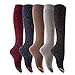Meso Women's 5 Pairs Pack Truly Beautiful Knee-High Cotton Socks. Soft, Comfortable and Durable Size 6-9 M158212 5pc1 (5 Color)