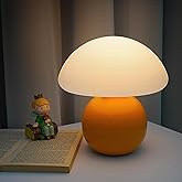 Mushroom Lamp Table Lamp - Cute Mini Mushroom Decor for Bedroom, Desk & Living Room Nightstands, Modern Mid-Century Small Lam