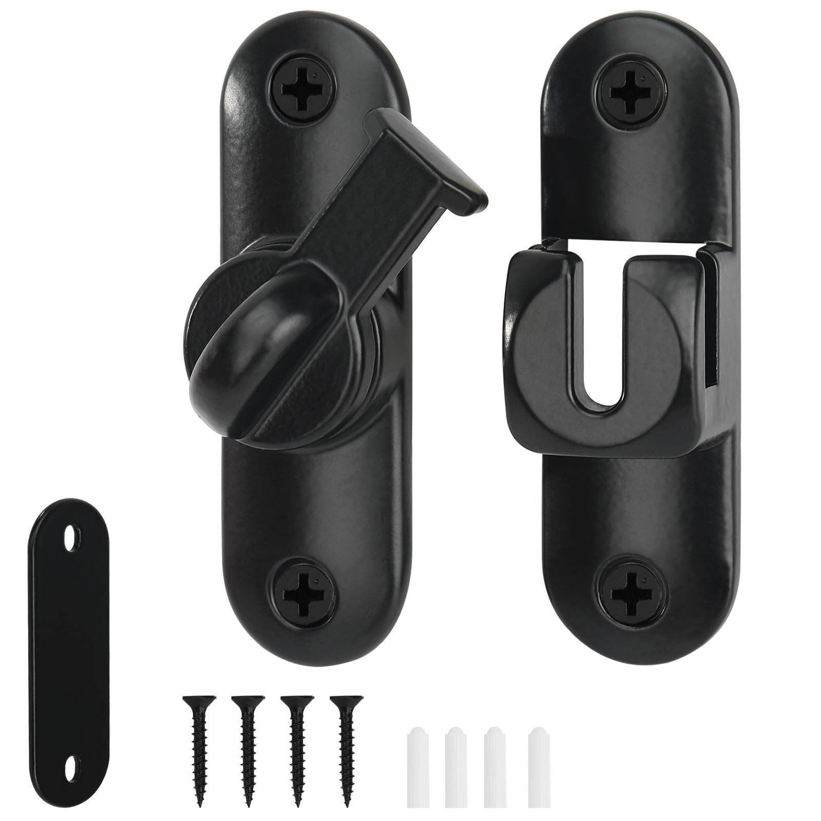 Qkenvo Flip Door Latch Gate Latches 90/180 Degree