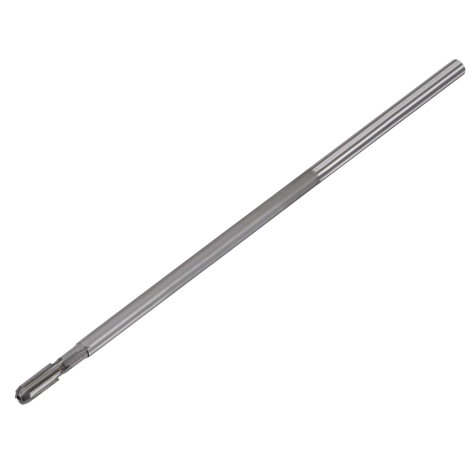 uxcell 6mm Chucking Reamer High Speed Steel Carbide Tip H7, 8" (200mm) Length Lathe Machine Reamer Straight Flute, Milling Tool for Metal Copper