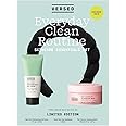 Versed Everyday Clean Routine Travel Essentials 3-Piece Skincare Set - Dew Point Gel Cream (2 fl oz), Good Hair Day Black Headband & Day Dissolve Cleansing Balm (2.3 oz) - Non-Toxic + Vegan