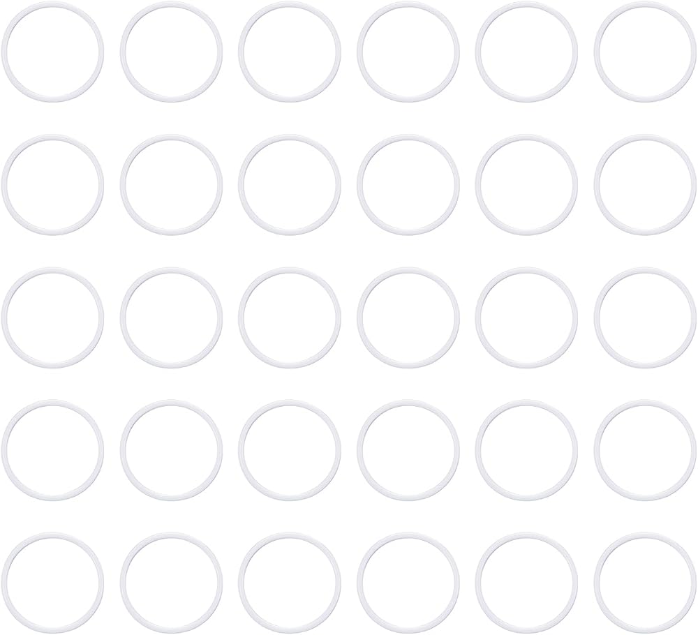 sourcing map Silicone O Rings 0.79" ID 0.91" OD 1/16" White VMQ Seal Gasket 30pk