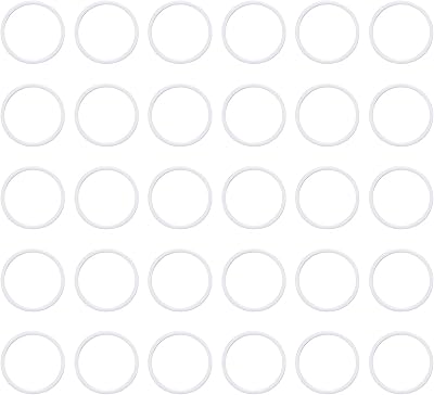 sourcing map Silicone O Rings 0.79" ID 0.91" OD 1/16" White VMQ Seal Gasket 30pk