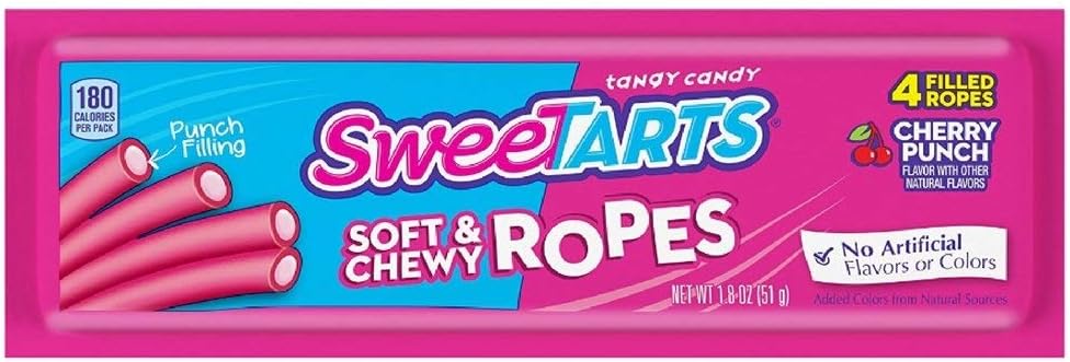 Wonka Kazoozles Rope Cherry Punch 24 pack (1.8 oz per pack) ( Pack of 2)