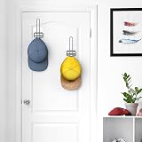 TJ.MOREE Hat Rack Baseball Caps Adhesive 2 Pack Wall Mount Organizer Holder 20 view 6