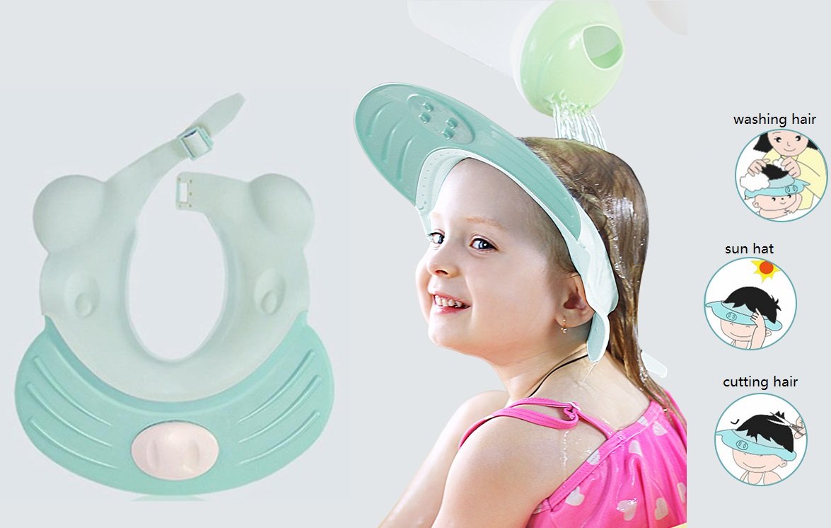 Baby Shower Cap Shampoo Hat Visor Adjustable Durable Silicone Soft