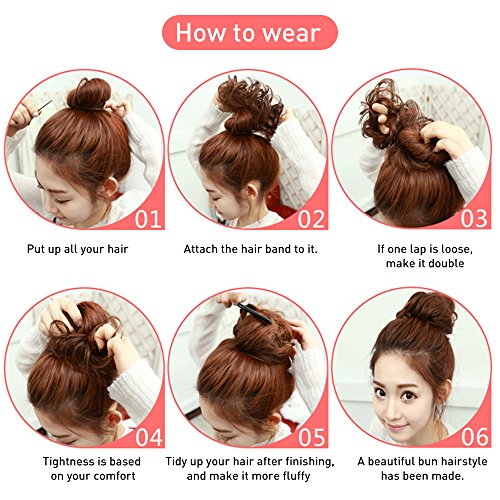 Chimera Messy Bun Hair Extensions Synthetic Hairpiece Ponytail