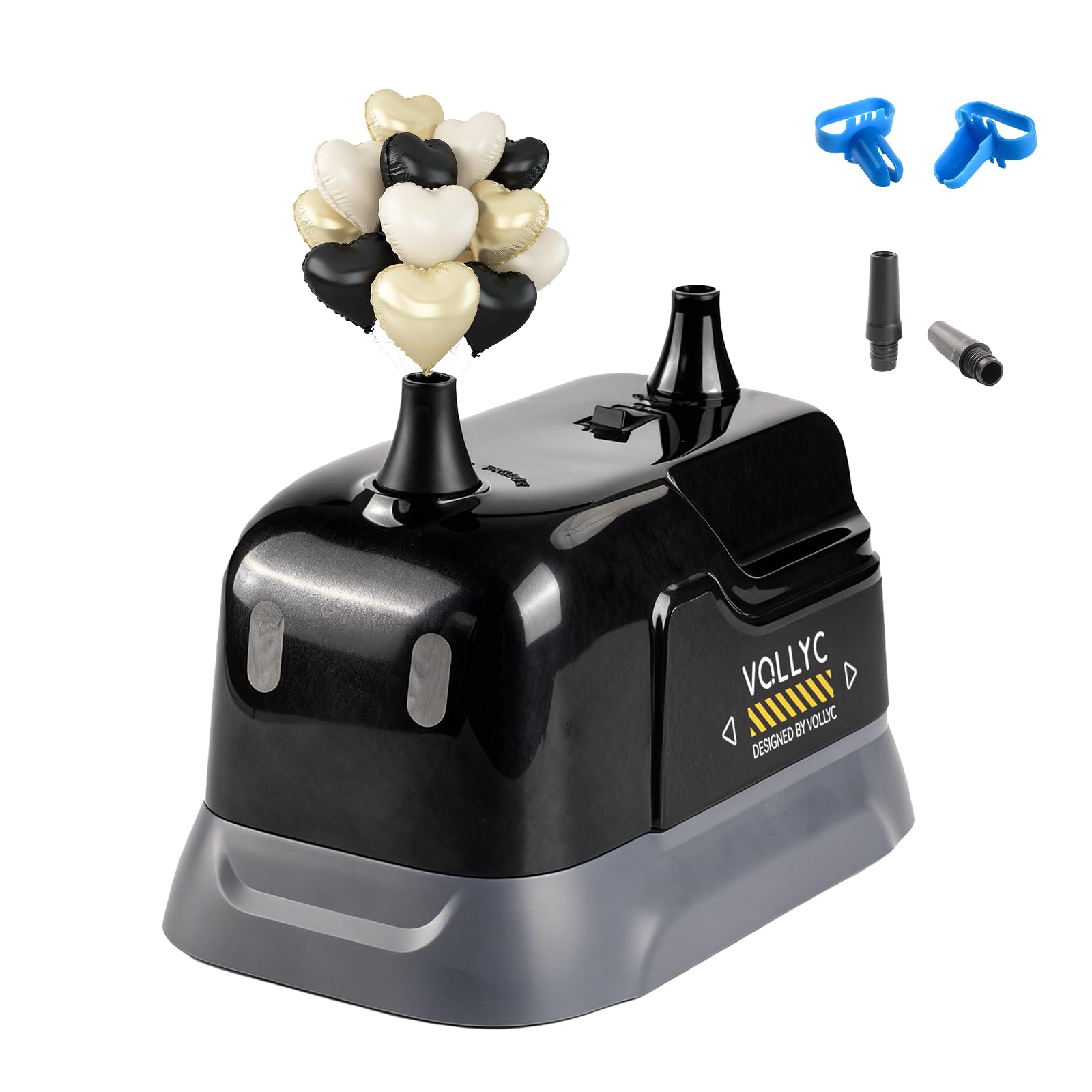 Photo 1 of VOLLYC Balloon Pump Electric, Dual Nozzle Balloon Inflator Air Pump, Fast & Easy Inflation for Party Decorations, Birthday, Wedding, Baby Shower – Lightweight, Portable Balloon Blower Machine