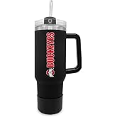 The Fanatic Group Ohio State University 40oz. Tumbler with Handle and Straw - Black