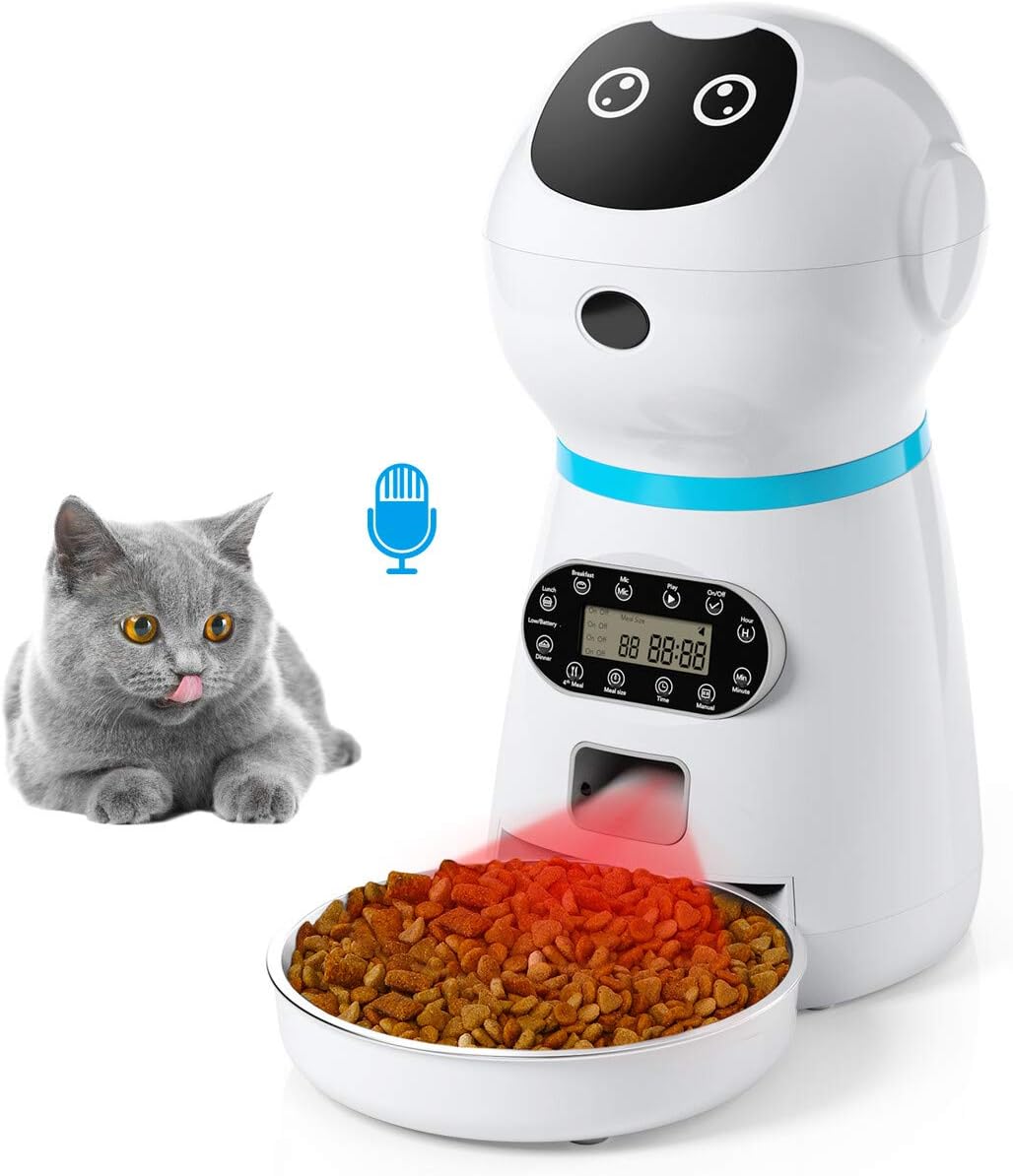 Amazon.com : isYoung Automatic Pet Feeder, Cat Feeder Dog Food