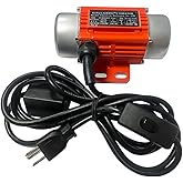 XINJIAHONG Concrete Vibrator Vibration Motor Single Phase AC 110V 3600RPM Vibrating Motor With Power Plug for Shaker Table (30 Watts)