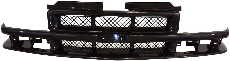 Titanium Plus 19982003 Chevrolet S10 Front GRILLE BLACK