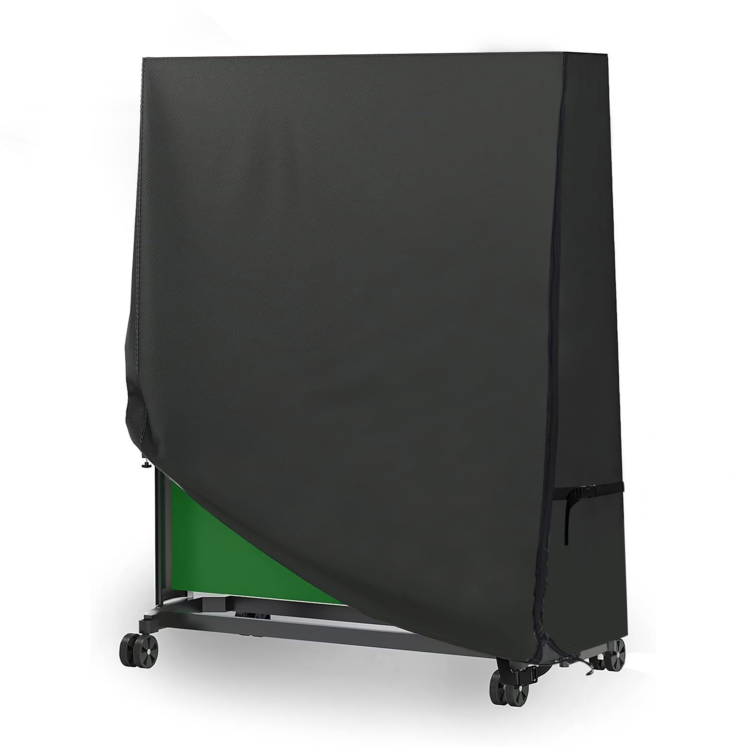 Softclub Table Tennis Table Cover, Waterproof 420D Oxford Fabric,Windproof Dustproof Ping Pong Table Cover for Outdoor and Indoor 165*85*165cm, Black