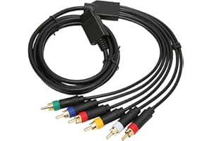 ciciglow High Flexibility RGB RGBS Composite Cable Cord with 4 BNC Heads for NGC N64 SFC SNES