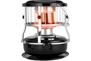 Kerosene Heater for Indoor Use, 9000 BTU Portable Non-Electric Heater & Stove, 4.5L Fuel Capacity for 21H Burn, Radiant Space